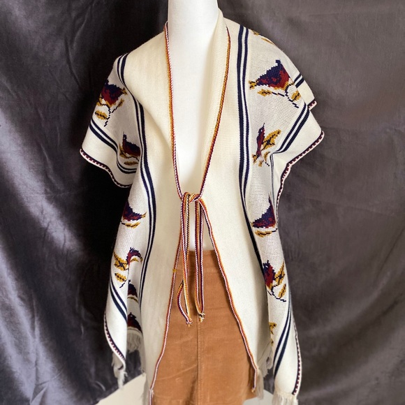 None Sweaters - Gorgeous Aztec Sweater with Bird Pattern